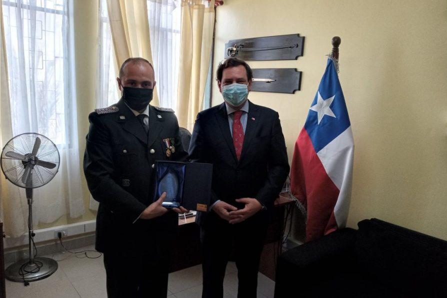 Delegado Presidencial Provincial de Chañaral entregó su saludo protocolar a Gendarmería en su nuevo aniversario