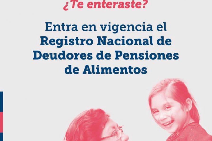 Entra en vigencia Registro  Nacional de Deudores de Pensiones de Alimentos