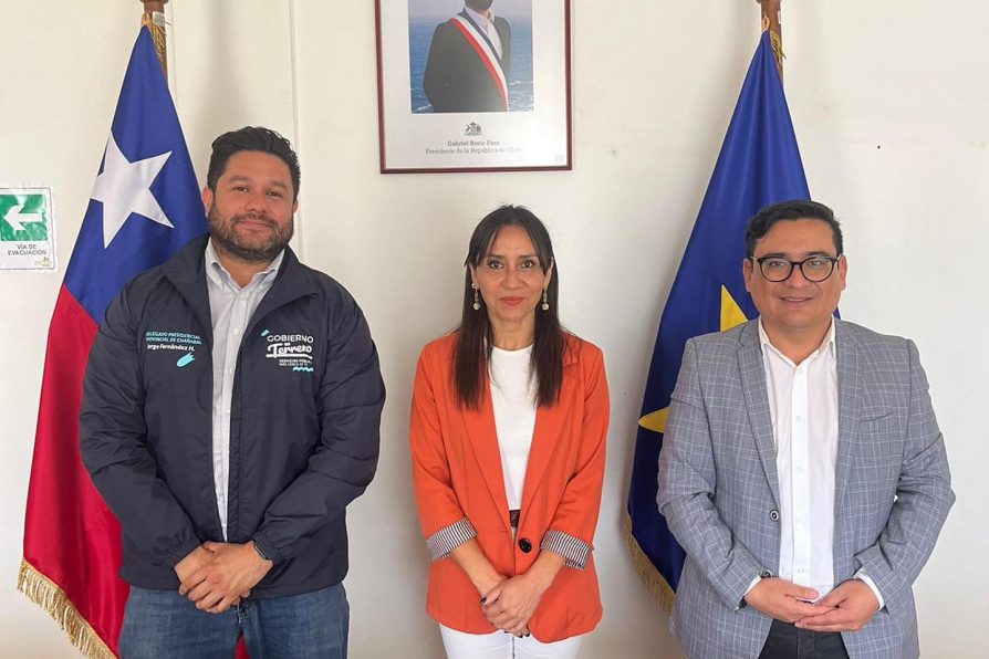 Delegado recibe la visita de la nueva Directora Regional del Servicio Nacional de Reinserción Social Juvenil