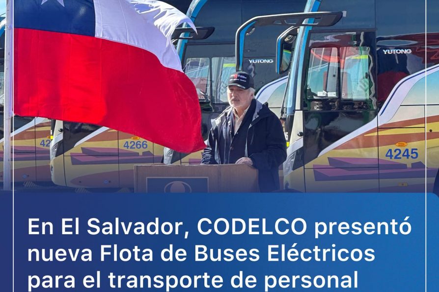 División El Salvador de Codelco presentó nueva flota de buses eléctricos a Subsecretaria de Mineria