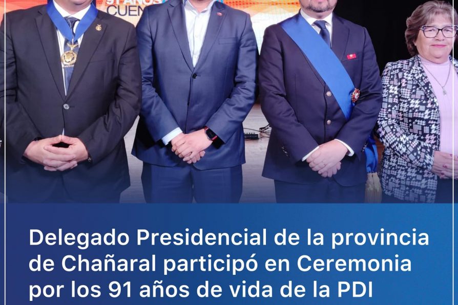 Delegado participó en ceremonia de los 91 años de existencia de la PDI