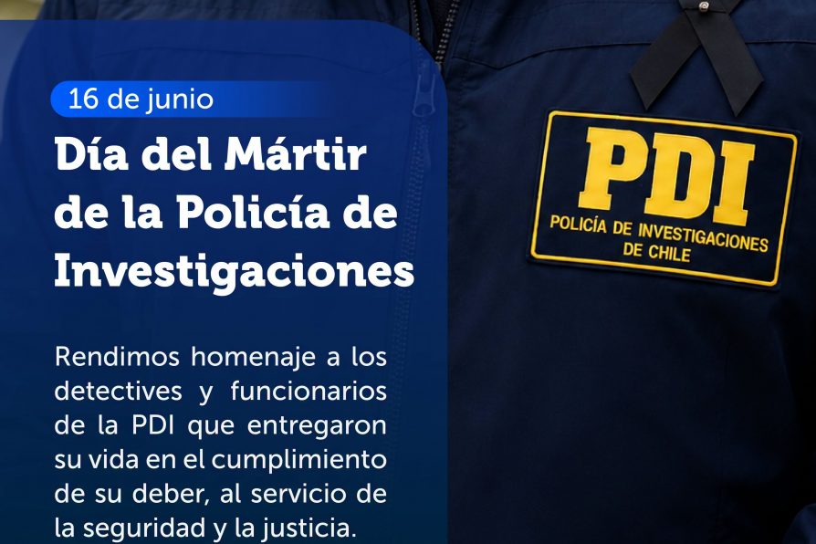 Delegación Provincial de Chañaral rinde homenaje a los mártires de la Policía de Investigaciones de Chile